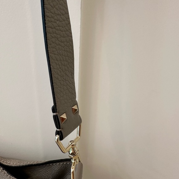 Valentino Gray Crossbody Bag with Studded Detailing - Picture 9 of 10